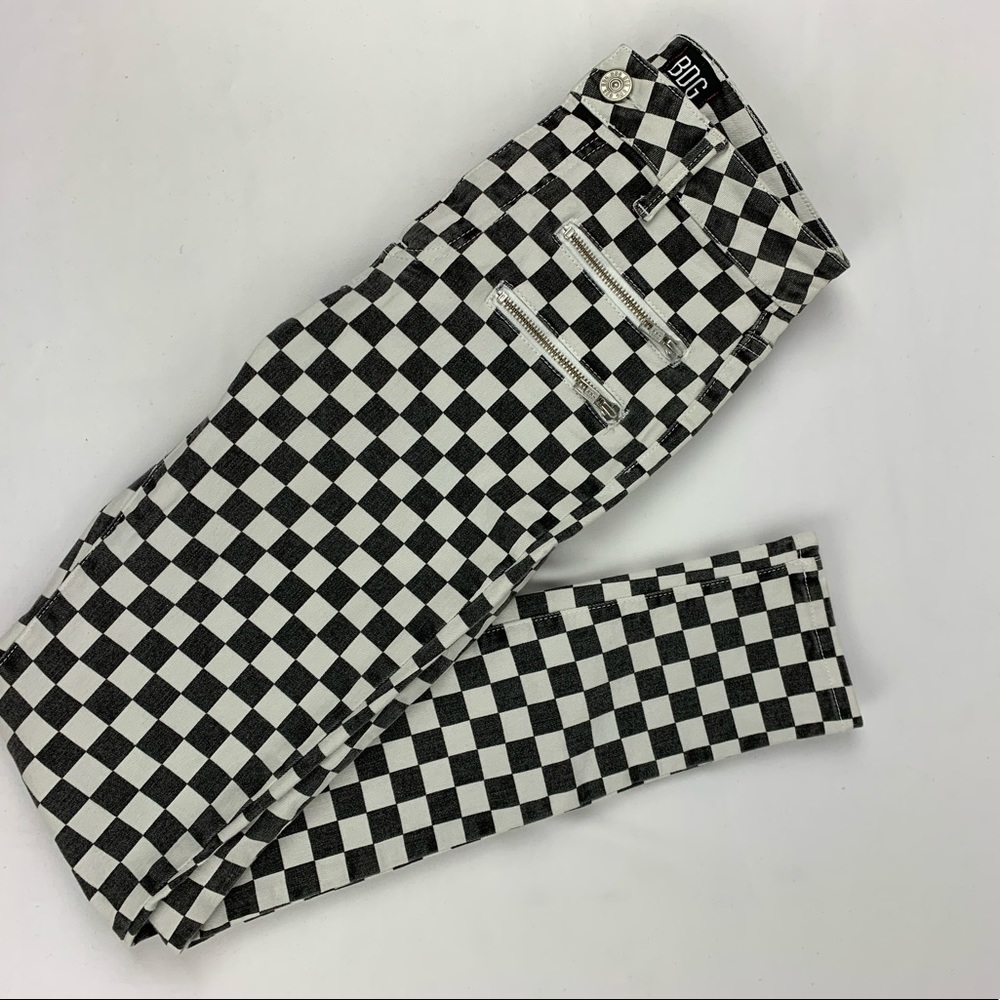 BDG Urban Outfitters Checkered Jeans Size W 25